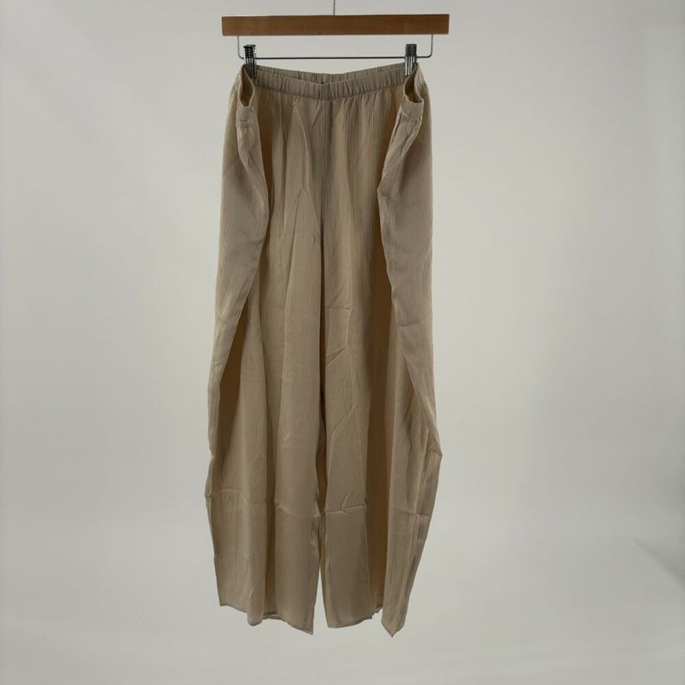 Eileen Fisher Straight Silk Ankle Pants